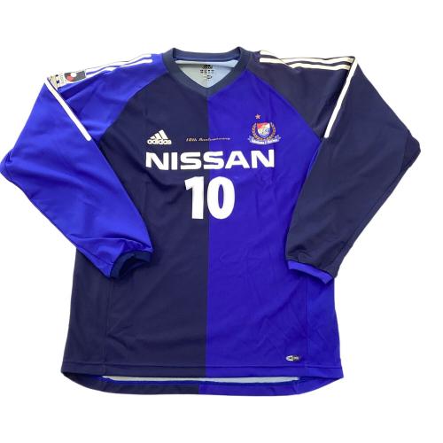 横浜F・マリノス (ヨコハマエフマリノス) サッカーユニフォーム メンズ XO ネイビー 【10】 中村俊輔 10周年記念ユニフォーム adidas