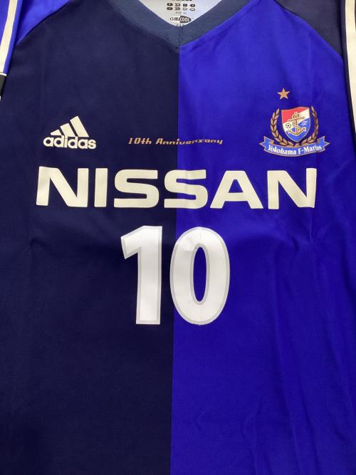 横浜F・マリノス (ヨコハマエフマリノス) サッカーユニフォーム メンズ XO ネイビー 【10】 中村俊輔 10周年記念ユニフォーム adidas