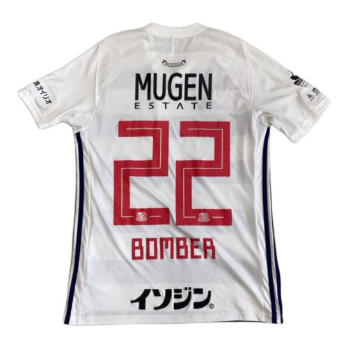 横浜F・マリノス (ヨコハマエフマリノス) サッカーユニフォーム メンズ SIZE L ホワイト×ネイビー 【22】 BOMBER（中澤佑二） 2018年 アウェイユニフォーム
