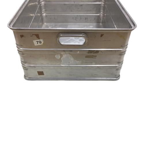 Zarges (ツァーゲス) 収納ケース 約74×58×33cm アルミコンテナ オープントップ