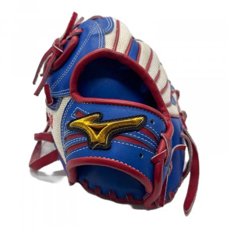 MIZUNO (ミズノ) 軟式グローブ ブルー×レッド ケース付 MIZUNO PRO