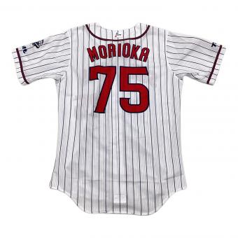 東京ヤクルトスワローズ (トウキョウヤクルトスワローズ) 応援グッズ ホワイト 森岡良介【75】NPBマーク 2022年ホーム 上下セット 実使用モデル @ Majestic ユニフォーム プロ仕様モデル