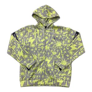 PEARLY GATES (パーリーゲイツ) ゴルフウェア(トップス) メンズ SIZE L グレー×イエロー 鹿の子ダンボールボンディング フルジップフーディ ギザ星 アウター 053-5162021