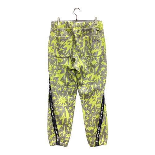 PEARLY GATES (パーリーゲイツ) ゴルフウェア(パンツ) 053-5131021 カノコダンボールボンディング イージーパンツ <ギザ星柄> メンズ SIZE M グレー×イエロー