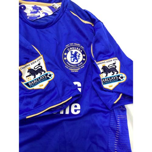 チェルシーFC (チェルシー) サッカーユニフォーム メンズ 2XL ブルー 05-06シーズンホーム100周年記念 エルナン・クレスポ【9】