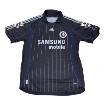 チェルシーFC (チェルシー) サッカーユニフォーム メンズ 2XL ブラック 06-07シーズン3rd ディディエ・ドログバ【11】