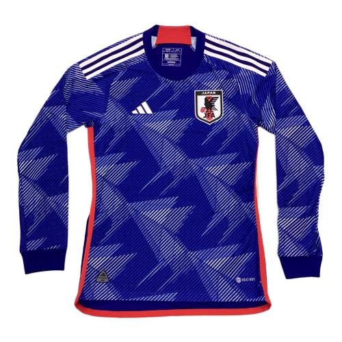 日本代表 (ニホンダイヒョウ) サッカーユニフォーム メンズ SIZE S ブルー 2022カタールワールドカップモデル ホーム 長袖 オーセンティック HC6301