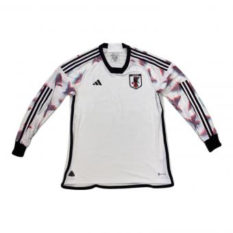 日本代表 (ニホンダイヒョウ) サッカーユニフォーム メンズ 3XL ホワイト 2022カタールワールドカップモデル アウェイ 長袖 オーセンティック HC6304