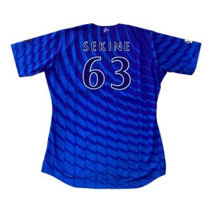 横浜DeNAベイスターズ (ヨコハマディーエヌエーベイスターズ) 応援グッズ ブルー 2024年 ユニフォーム 【63】関根大気 プロ仕様モデル