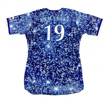 横浜DeNAベイスターズ (ヨコハマディーエヌエーベイスターズ) 応援グッズ ブルー 2018年スターナイト ユニフォーム 【19】山崎康晃 プロ仕様モデル