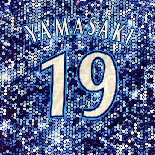 横浜DeNAベイスターズ (ヨコハマディーエヌエーベイスターズ) 応援グッズ ブルー 2018年スターナイト ユニフォーム 【19】山崎康晃 プロ仕様モデル