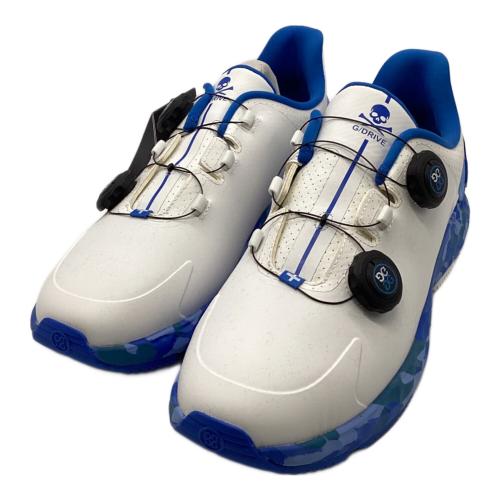 G/FORE (ジーフォア) ゴルフシューズ メンズ SIZE 26.5cm ホワイト×ブルー G/DRIVE CIELO 2024SS 完全防水設計 G4MA23EF33