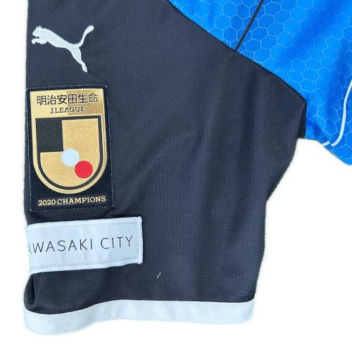 川崎フロンターレ (カワサキフロンターレ) サッカーユニフォーム メンズ SIZE XXL スカイブルー 【41】  家長 昭博 2021ホーム半袖オーセンティックユニフォーム 優勝記念ロゴ付き 921413
