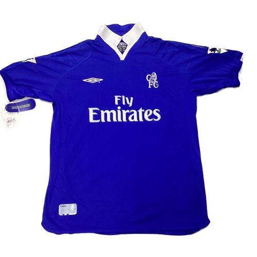 チェルシー サッカーユニフォーム メンズ SIZE L ブルー 01-03シーズンホーム フランク・ランパード【8】