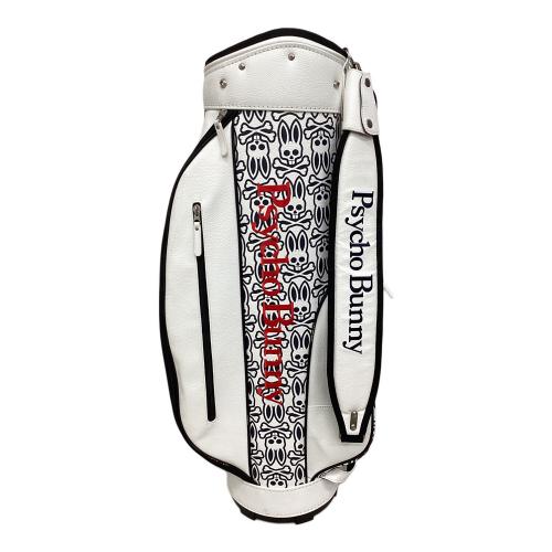 Psycho Bunny (サイコ バニー) キャディバッグ ホワイト×ネイビー 5分割