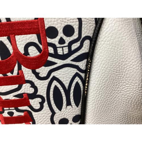Psycho Bunny (サイコ バニー) キャディバッグ ホワイト×ネイビー 5分割