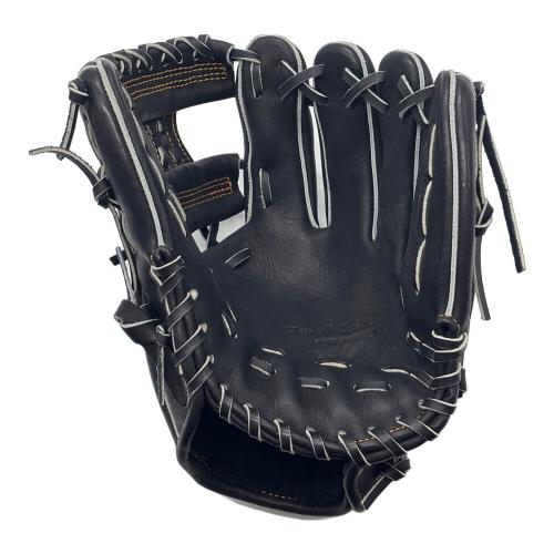 ZETT (ゼット) 軟式グローブ ブラック 収納袋付 プロステイタス 内野用 BRGB30254