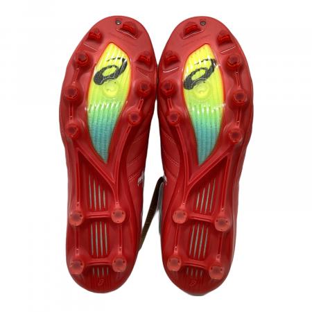 ASICS スパイクシューズ レッド asics (アシックス) サッカースパイク メンズ SIZE 28cm レッド DS