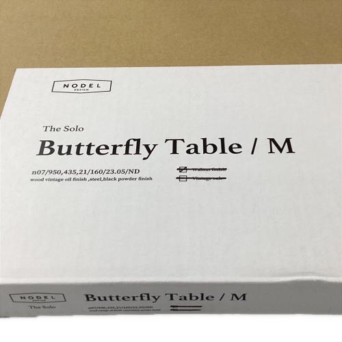 NODEL DESIGN (ノデル デザイン) アウトドアテーブル LOOK BLACK バタフライテーブルM