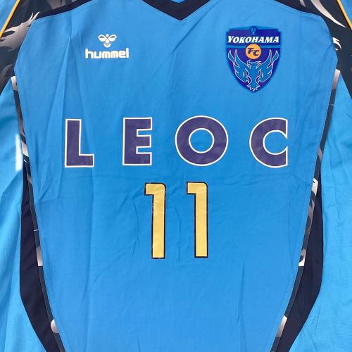 横浜FC (ヨコハマエフシー) サッカーユニフォーム メンズ SIZE XO スカイブルー 三浦知良【11】 2011年ホーム