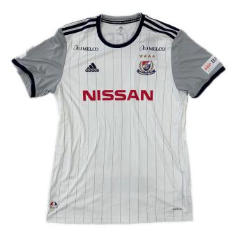 横浜F・マリノス (ヨコハマエフマリノス) サッカーユニフォーム メンズ SIZE 3XO ホワイト 2020年アウェイ 優勝ワッペン付