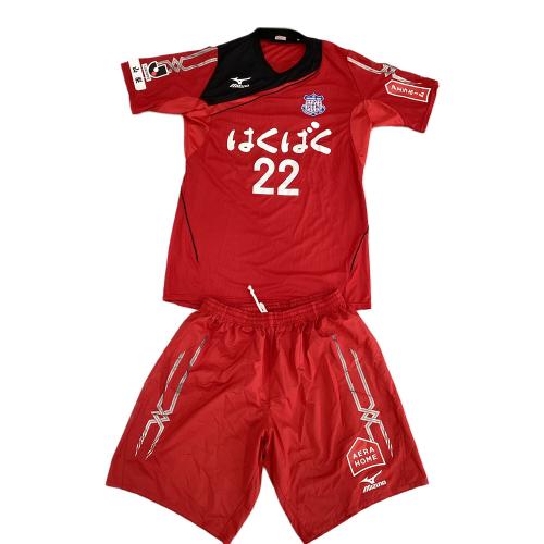 ヴァンフォーレ甲府 (ヴァンフォーレ) サッカーユニフォーム メンズ 2XO レッド 【22】2014年キーパーユニフォーム3rd上下セット