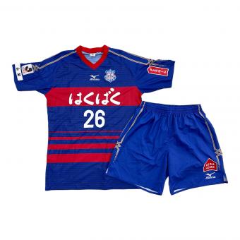 ヴァンフォーレ甲府 (ヴァンフォーレ) サッカーユニフォーム メンズ 2XO ブルーxレッド 青山 直晃【26】2014シーズンホーム 上下セット