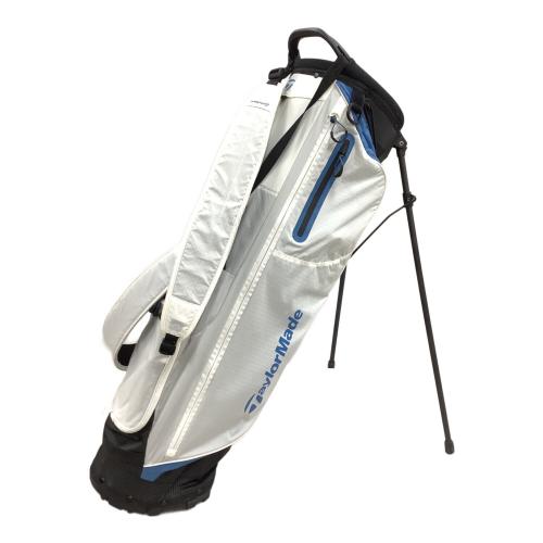 TaylorMade (テーラーメイド) キャディバッグ 4分割 スタンド型 ホワイト×ブルー FlexTech Superlite