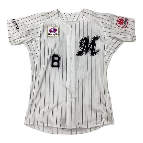 千葉ロッテマリーンズ (チバロッテマリーンズ) 中村奨吾【8】 応援グッズ 2024年モデル SIZE L ホワイト