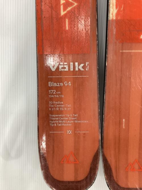 Volkl (フォルクル) BLAZE 94 ファットスキー バックカントリー 172㎝
