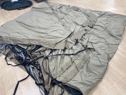 ZANE ARTS (ゼインアーツ) ツールームテント PS-544 ウータL TC 約570×485×270cm 4～5人用 未使用品 未使用品 スカートあり ハンマーなし/説明書なし TC素材