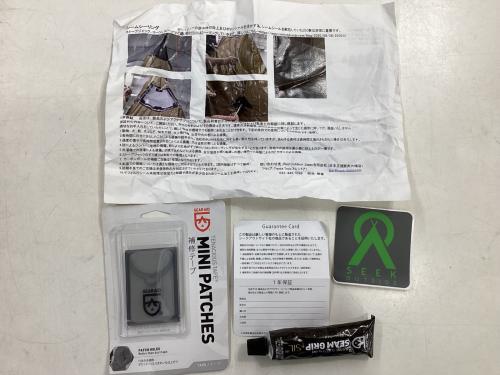 Seek Outside モノポールテント カーボンポール付※キャップ・ポール一節欠品 煙突穴オプション ヨゴレ有 シマロン 約293×288×183cm 1～2人用 程度B 程度B スカートなし ハンマーなし/説明書なし