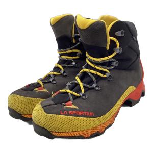 LA SPORTIVA (スポルティバ) エクイリビウム トレック GTX ハイカット(ソフトソール) トレッキングシューズ メンズ 42(約27cm) グレー×イエロー