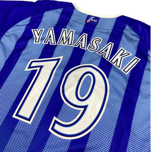 横浜DeNAベイスターズ (ヨコハマディーエヌエーベイスターズ) 応援グッズ 山崎康晃【19】2016年ビジター SIZE PRO CUT ブルー