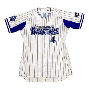 横浜DeNAベイスターズ (ヨコハマディーエヌエーベイスターズ) 【4】荒波 翔 応援グッズ サイン証明無し ホワイト×ブルー