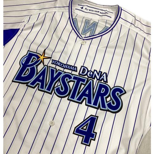 横浜DeNAベイスターズ (ヨコハマディーエヌエーベイスターズ) 【4】荒波 翔 応援グッズ サイン証明無し ホワイト×ブルー