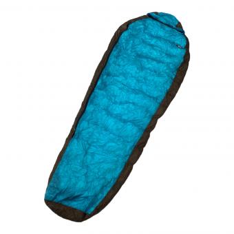 NANGA (ナンガ) マミー型シュラフ(ダウン) ロング ブルー×ブラウン オーロラライト450DX