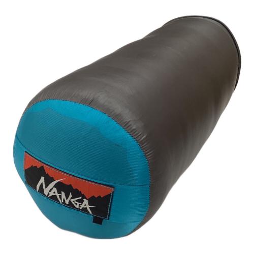 NANGA (ナンガ) マミー型シュラフ(ダウン) ロング ブルー×ブラウン オーロラライト450DX