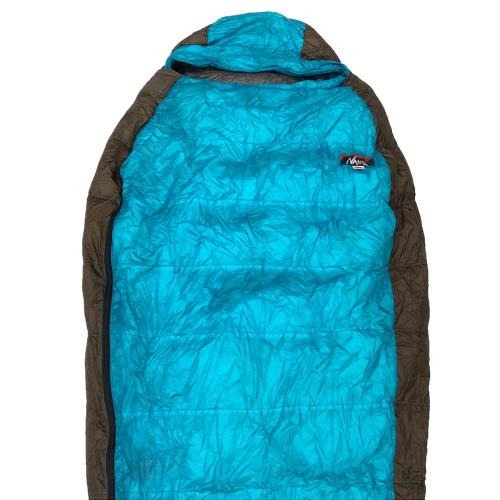 NANGA (ナンガ) マミー型シュラフ(ダウン) ロング ブルー×ブラウン オーロラライト450DX