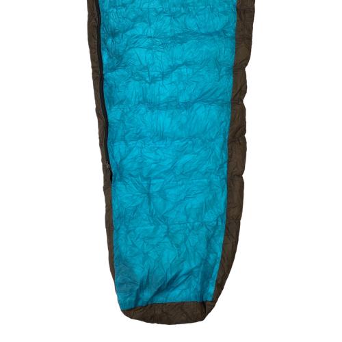 NANGA (ナンガ) マミー型シュラフ(ダウン) ロング ブルー×ブラウン オーロラライト450DX