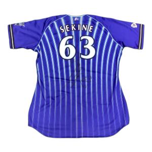 横浜DeNAベイスターズ (ヨコハマディーエヌエーベイスターズ) 応援グッズ 関根大気【63】 ブルー