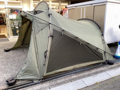 TOKYO CRAFTS (トウキョウクラフト) シェルター TC-126 ポール曲がり癖有 カーキ テンビシェルター