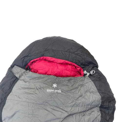 Snow peak (スノーピーク) マミー型シュラフ(ダウン) BDD-022 ブラック×レッド バクー BACOO 550