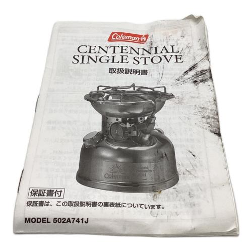 Coleman (コールマン) センテニアルストーブ ガソリンシングルバーナー 502A