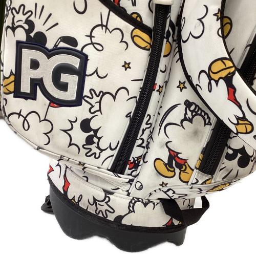 PEARLY GATES (パーリーゲイツ) キャディバッグ スタンド型6分割 ホワイト ミッキーマウスコラボ