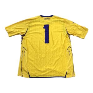 スウェーデン代表 (スウェーデンダイヒョウ) サッカーユニフォーム メンズ イエロー 2008年 アンドレアス・イサクソン【1】 @ SIZE XL