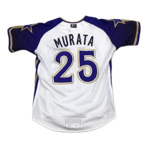 横浜DeNAベイスターズ (ヨコハマディーエヌエーベイスターズ) 【25】村田修一 応援グッズ 2010年サマーユニフォーム SIZE S ホワイト×ブルー