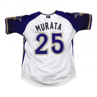 横浜DeNAベイスターズ (ヨコハマディーエヌエーベイスターズ) 【25】村田修一 応援グッズ 2010年サマーユニフォーム SIZE S ホワイト×ブルー