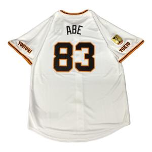 読売ジャイアンツ (ヨミウリジャイアンツ) 阿部慎之助【83】 応援グッズ 2025年ホーム 優勝ワッペン付 SIZE L ホワイト