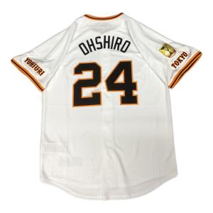 読売ジャイアンツ (ヨミウリジャイアンツ) 大城卓三【24】 応援グッズ 2025年ホーム 優勝ワッペン付 SIZE M ホワイト